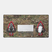 Fort Bragg Camouflage Desk Mat Schreibtischunterlage (Tastatur & Maus)