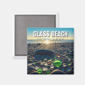 Fort Bragg Glass Beach California Magnet (Vorderseite/Rückseite)
