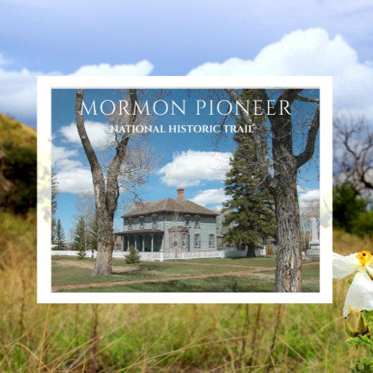 Fort Bridger, Mormon Pioneer Historic Trail. WEGEN Postkarte