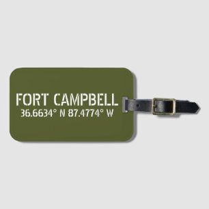Fort Campbell Latitude Länge Gepäckanhänger