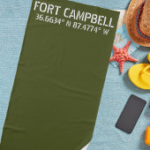 Fort Campbell Latitude Länge Strandtuch