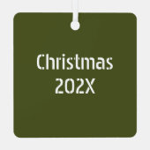 Fort Campbell Latitude Longitude Personalisiert Ornament Aus Metall (Rückseite)