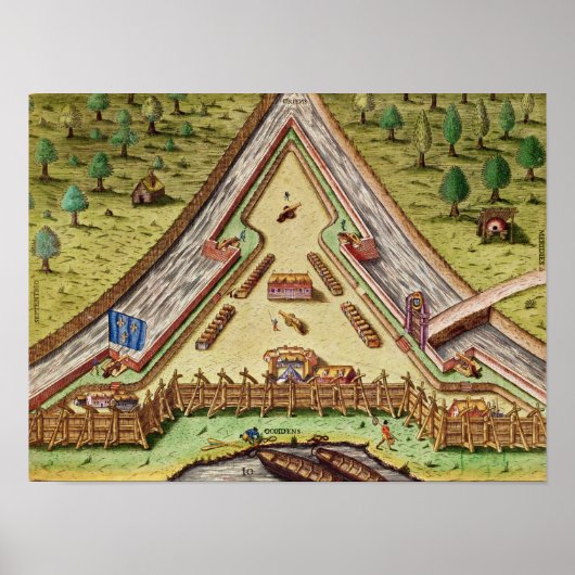 Fort Caroline von "Brevis Narratio" Poster (Vorne)