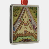 Fort Caroline, von 'kurzem Narratio Silbernes Ornament (Rechts)