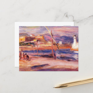 Fort Carre und Antibes Leuchtturm von August Renoi Postkarte