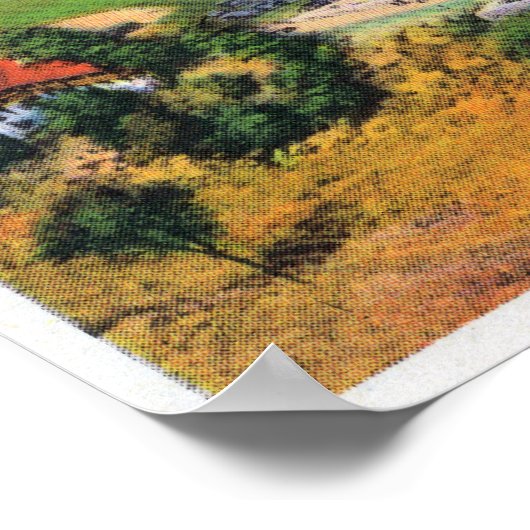 Fort, Champlain in der Ferne Poster (Ecke)