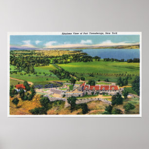 Fort, Champlain in der Ferne Poster