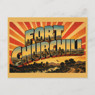 Fort Churchill Nevada Adobe Ruinen Carson River Ku Postkarte