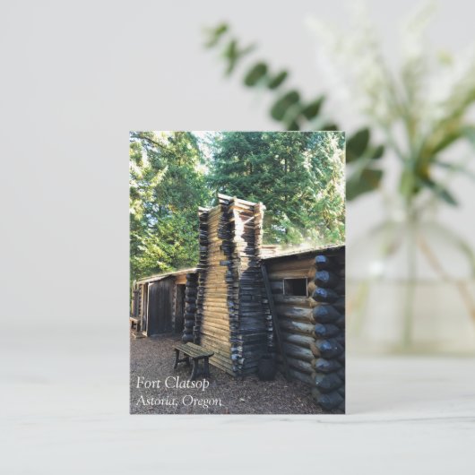 Fort Clatsop, Astoria, Oregon Postkarte (Stehend Vorderseite)