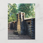 Fort Clatsop, Astoria, Oregon Postkarte (Vorderseite)