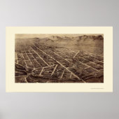 Fort Collins, CO Panorama Karte - 1899 Poster (Vorne)
