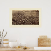 Fort Collins, CO Panorama Karte - 1899 Poster (Küche)