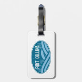 Fort Collins Colorado Außenbereich Gepäckanhänger (Rückseite vertikal)