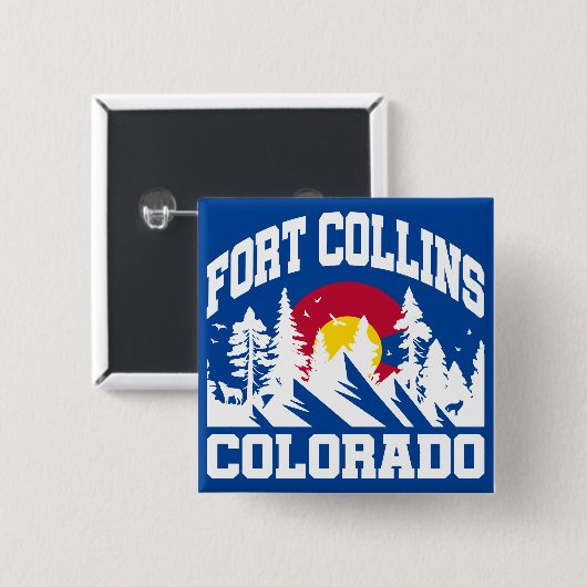 Fort Collins, Colorado Button (Vorne & Hinten)