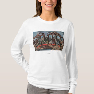 Fort Collins, Colorado - große Buchstabe-Szenen T-Shirt