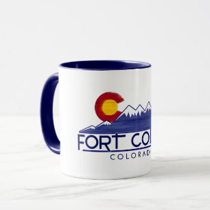 Fort Collins Colorado Holzmountains Tasse