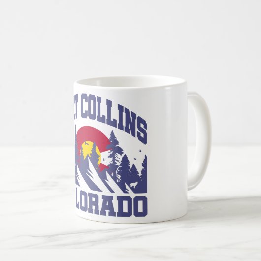 Fort Collins, Colorado Kaffeetasse (VorderseiteRechts)