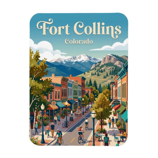 Fort Collins Colorado Magnet (Vertikal)