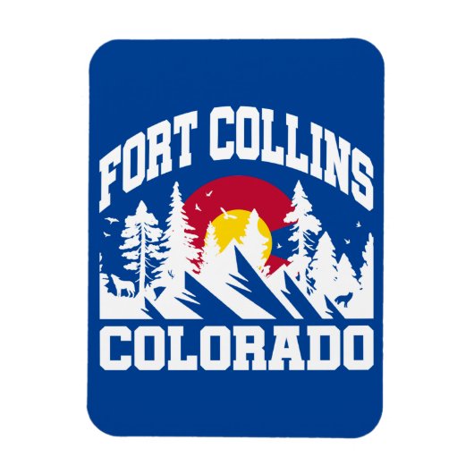 Fort Collins, Colorado Magnet (Vertikal)