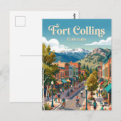 Fort Collins Colorado Postkarte (Vorne/Hinten)