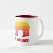 Fort Collins Colorado Rainbow Bear Zweifarbige Tasse (VorderseiteRechts)