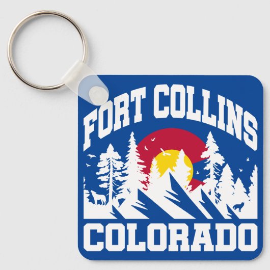 Fort Collins, Colorado Schlüsselanhänger (Vorderseite)