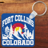 Fort Collins, Colorado Schlüsselanhänger (Rückseite)