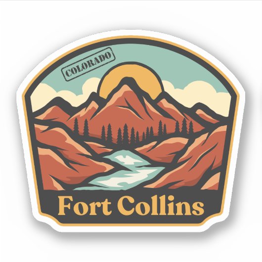 Fort Collins, Colorado Sticker (Vorderseite)