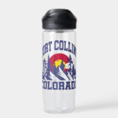 Fort Collins, Colorado Trinkflasche (Rückseite)