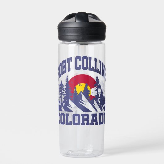 Fort Collins, Colorado Trinkflasche (Vorderseite)