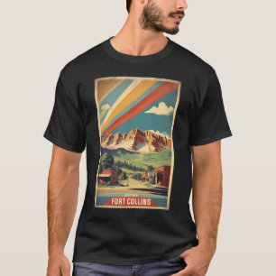 Fort Collins Colorado USA Reisen Tourismus Vintage T-Shirt