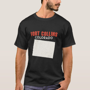 Fort Collins Colorado USA Staat America Travel Col T-Shirt