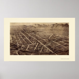 Fort Collins, panoramische Karte Co - 1899 Poster