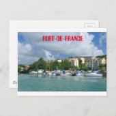 Fort-de-France, Martinique Postkarte (Vorne/Hinten)