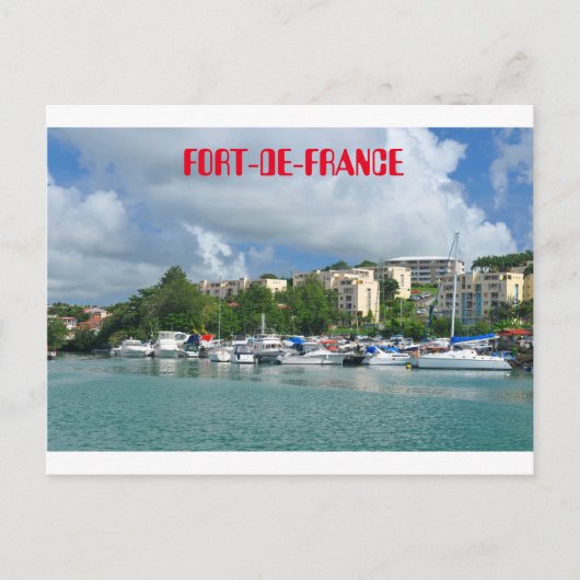 Fort-de-France, Martinique Postkarte (Vorderseite)