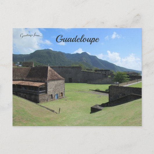 Fort Delgres auf Basse-Terre in Guadeloupe Postkarte (Vorderseite)