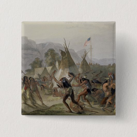 Fort der Mackenzie am 28. August 1833 überziehen Button (Vorderseite)