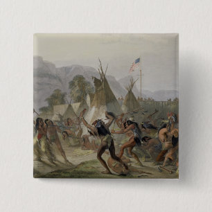 Fort der Mackenzie am 28. August 1833 überziehen Button