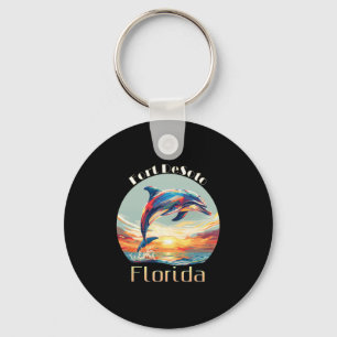 Fort Desoto Florida Sommerurlaub Strand Delphin  Schlüsselanhänger