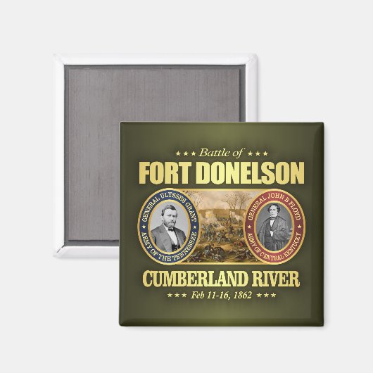 Fort Donelson Magnet (Vorderseite/Rückseite)