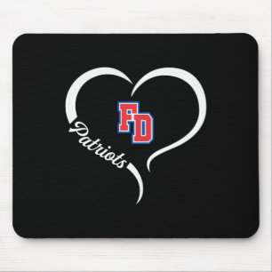 Fort Dorchester Patriots Logo Halbherz Slogan Hs Mousepad