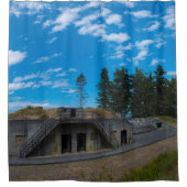 Fort Flagler Battery Calwell Duschvorhang (Vorderseite)