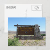 Fort Fred Steele Staat Historisches Ortszeichen Postkarte (Vorne/Hinten)