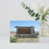 Fort Fred Steele Staat Historisches Ortszeichen Postkarte (Stehend Vorderseite)