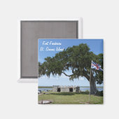 Fort Frederica St. Saint Simons Island Magnet (Vorderseite/Rückseite)