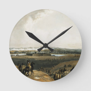 Fort-Gewerkschaft auf dem Missouri, überziehen 28 Runde Wanduhr