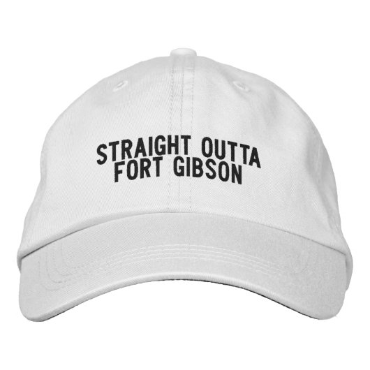 Fort Gibson Oklahoma Hat Bestickte Baseballkappe (Vorderseite)