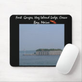 Fort Gorges, Hog Island Ledge, Casco Bay, Maine Mousepad (Mit Mouse)