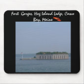 Fort Gorges, Hog Island Ledge, Casco Bay, Maine Mousepad (Vorne)