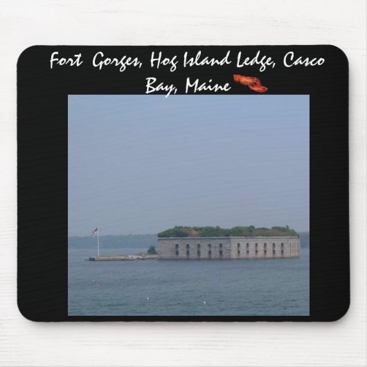 Fort Gorges, Hog Island Ledge, Casco Bay, Maine Mousepad (Vorne)